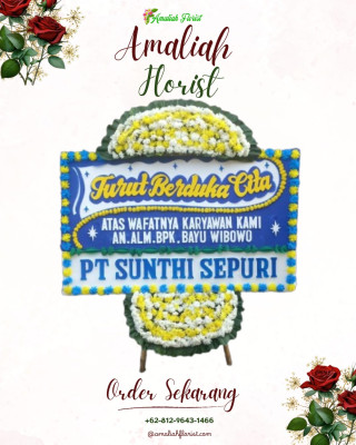 Papan Bunga Duka di Binturu